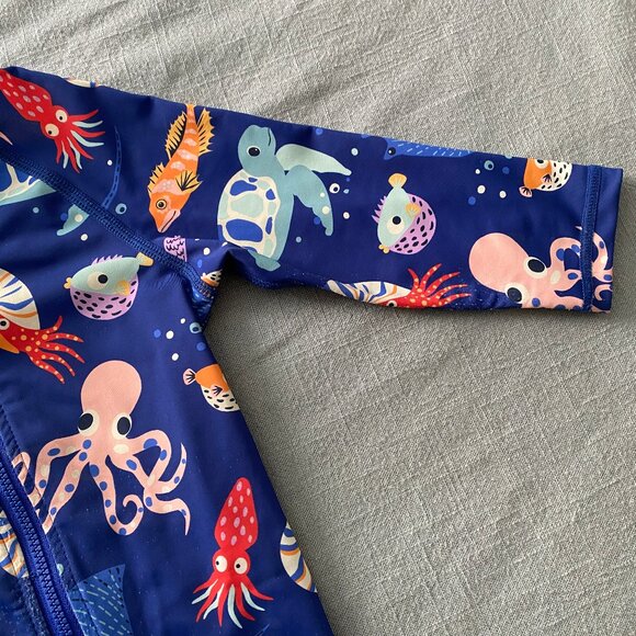 Jan & Jul One Piece UV Swimsuit | Sea Friends print, 18-24 months - Picture 4 of 15